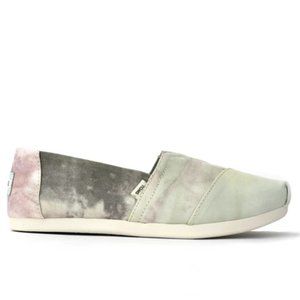 EUC Toms Plant Dyed Pink Multi Pastel Tie Dye sz10